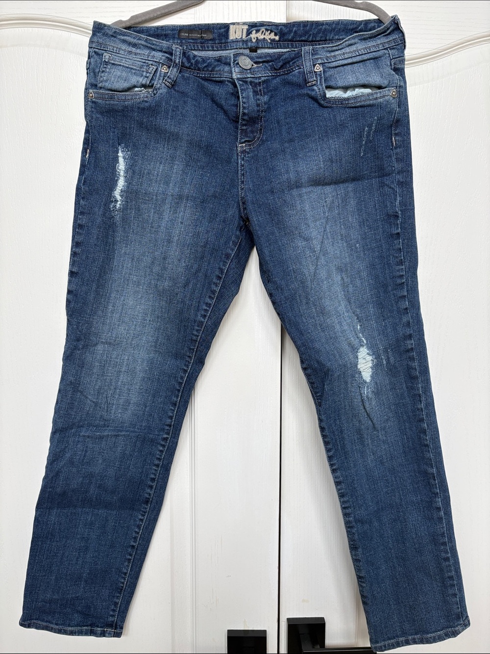 Kut from the Kloth Dark Blue Straight Leg Jeans